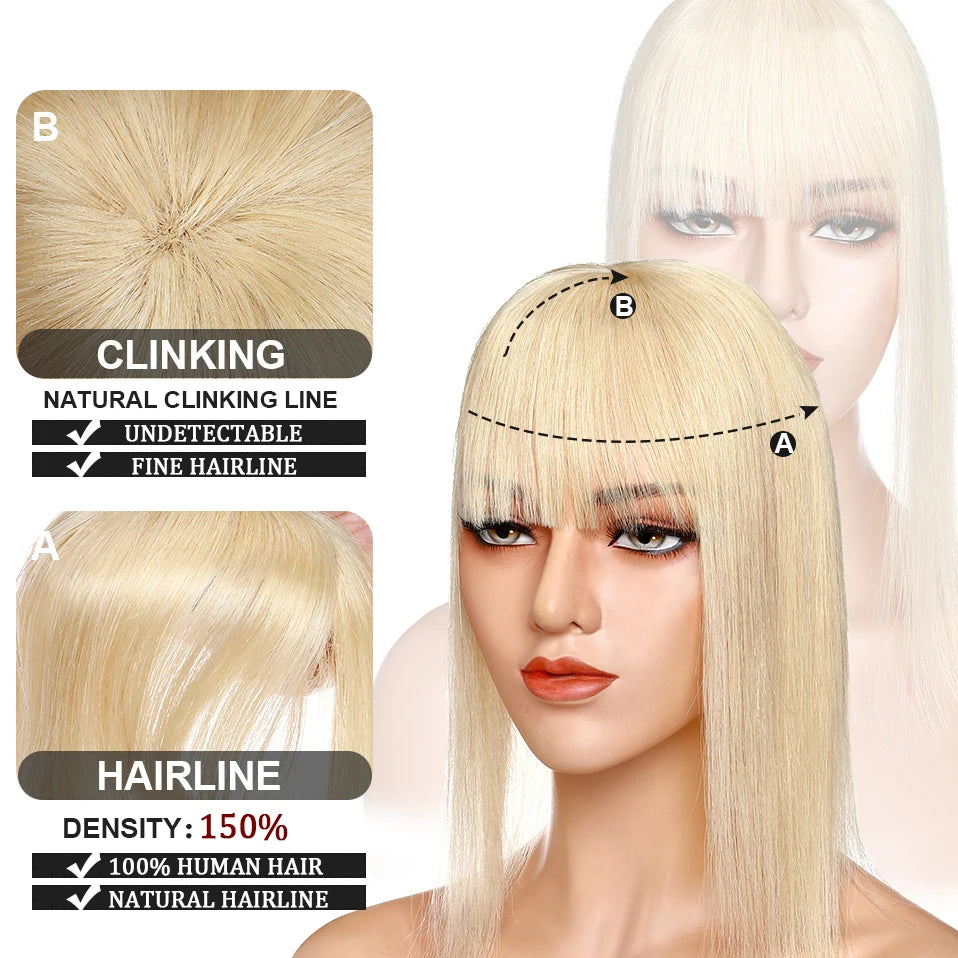 Rich Choices Women Topper 8.5x8.5cm Hair Toppers Natural Hair Clip In Wigs 100% Human Hair For Women Hairpiece