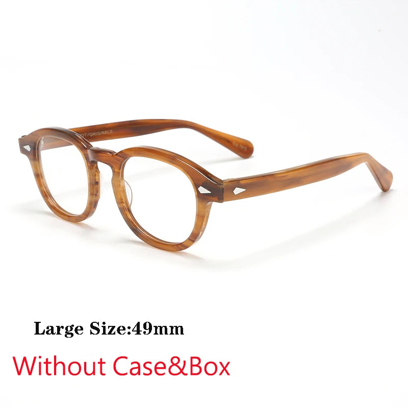 Optical Eyeglasses Frame Men Women Johnny Depp Vintage Glasses Computer Acetate Spectacle Frame For Male Clear Lens