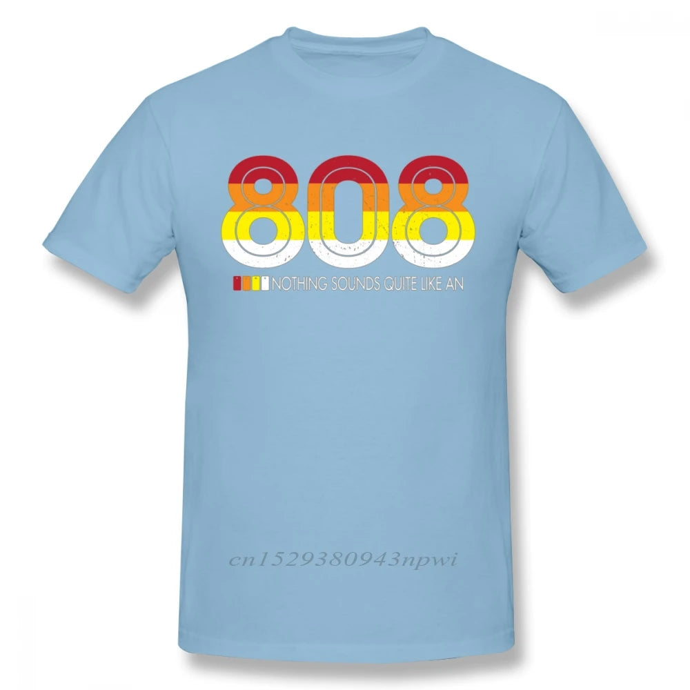 Novelty Male Roland TR 808 Tee Shirt Rock And Roll Drum Machine T Shirt Crewneck 100% Cotton T-Shirt