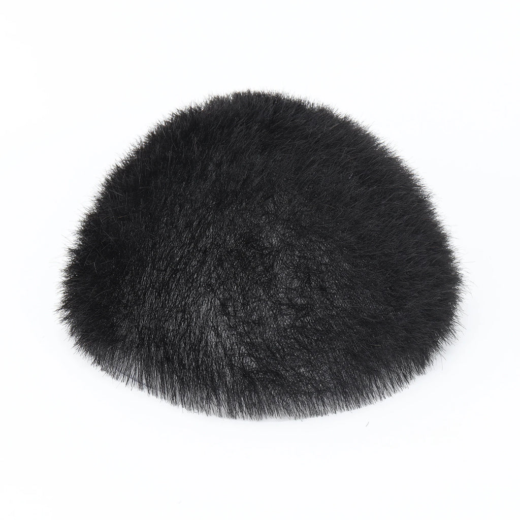 Men Toupee Silk Skin Base  PU Silicone Human Hair Topper V Loop Injected Single Knots 8x10in Short Cut Hair for Salon Stylist