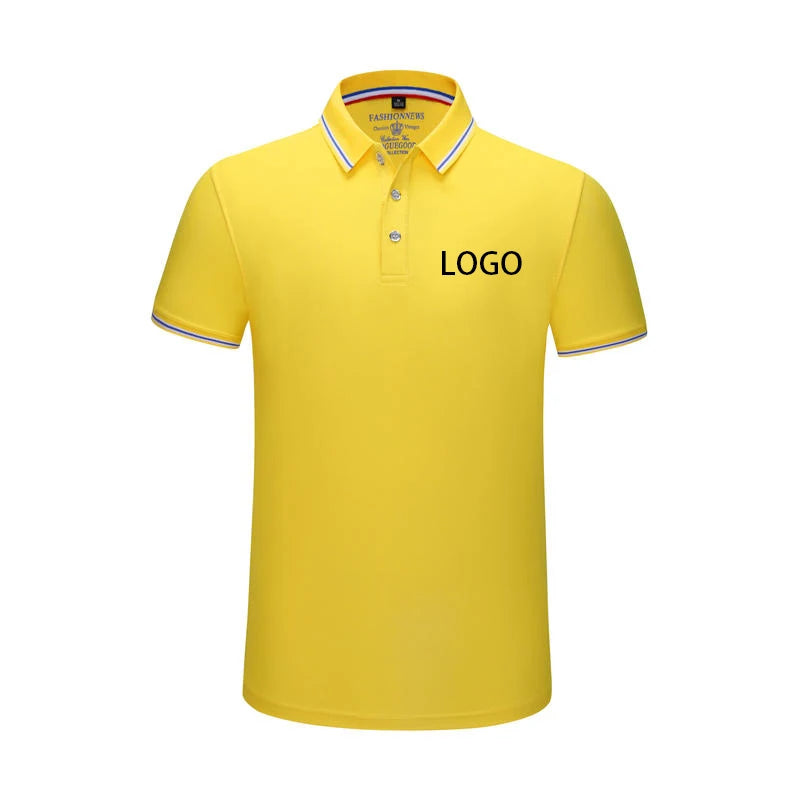 Summer Men And Women Polo Shirts Custom Logo Embroidery Print Polyester Clothing Personal Group Company Design Tops DIY Workwear