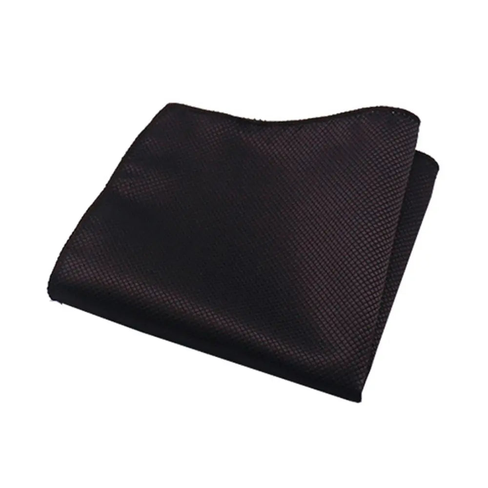 HUISHI Men's Hanky Jacquard Handkerchief Solid Plain Suits Pocket Square For Men Wedding Business Party Kanky Pocket Gifts
