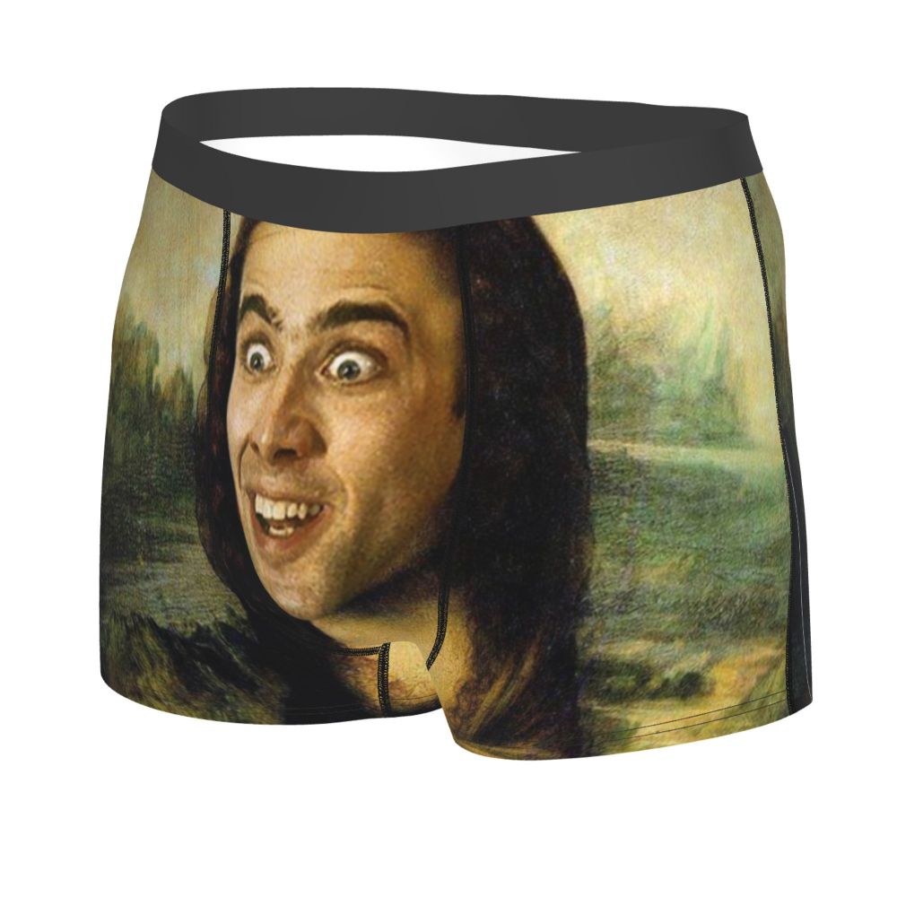 Custom Nicolas Cage Boxer Shorts For Homme 3D Printed Male Nic And His Girls Underwear Panties Briefs Breathbale Underpants