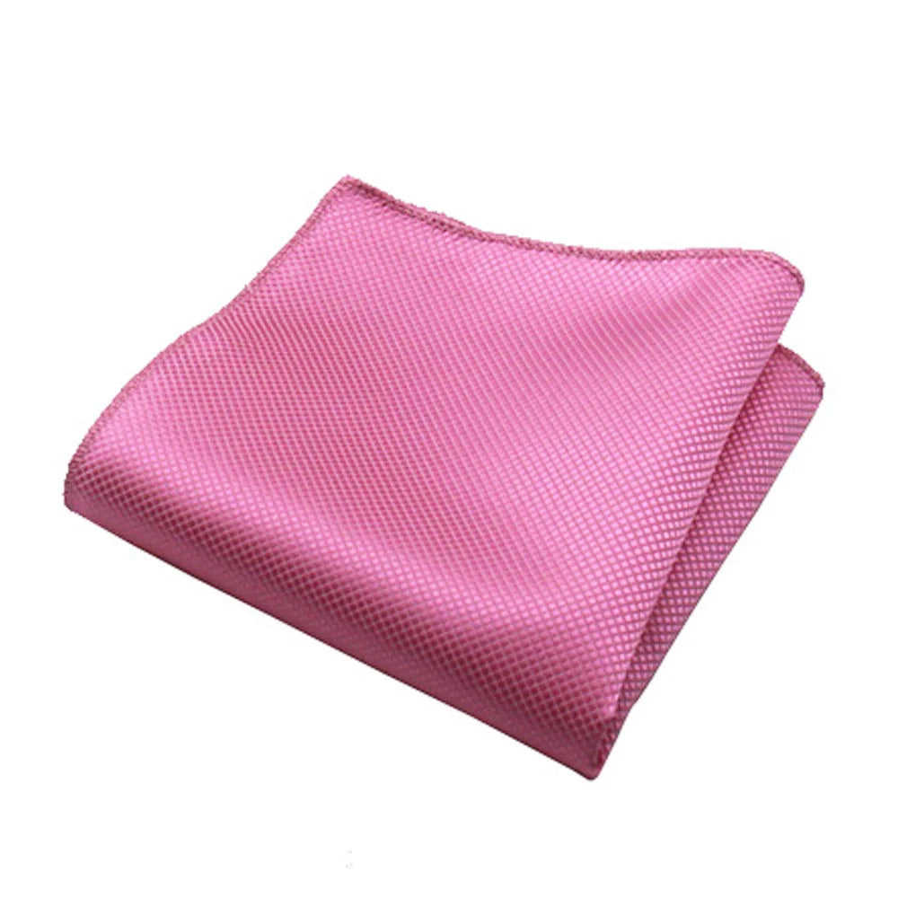 HUISHI Men's Hanky Jacquard Handkerchief Solid Plain Suits Pocket Square For Men Wedding Business Party Kanky Pocket Gifts