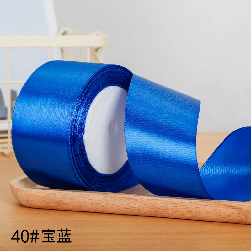 22meters/roll 5cm Silk Satin Ribbons Crafts Bow Handmade DIY Gift Packaging Wrap Party Wedding Decorative Clothing Accessories