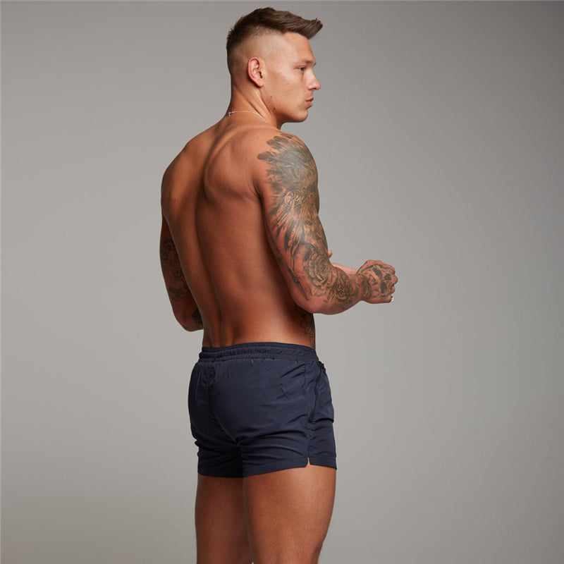 Men's Sports Running Fitness Casual Three-quarter Pants Summer Breathable Quick Dry Shorts Gym Bodybuilding Muscle Sweatpants