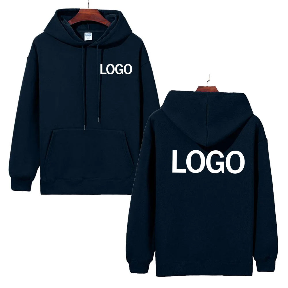Heavy men's and women's autumn and winter sweatshirts, 500g velvet warm hoodies, customise your logo, casual fashion sweatshirts