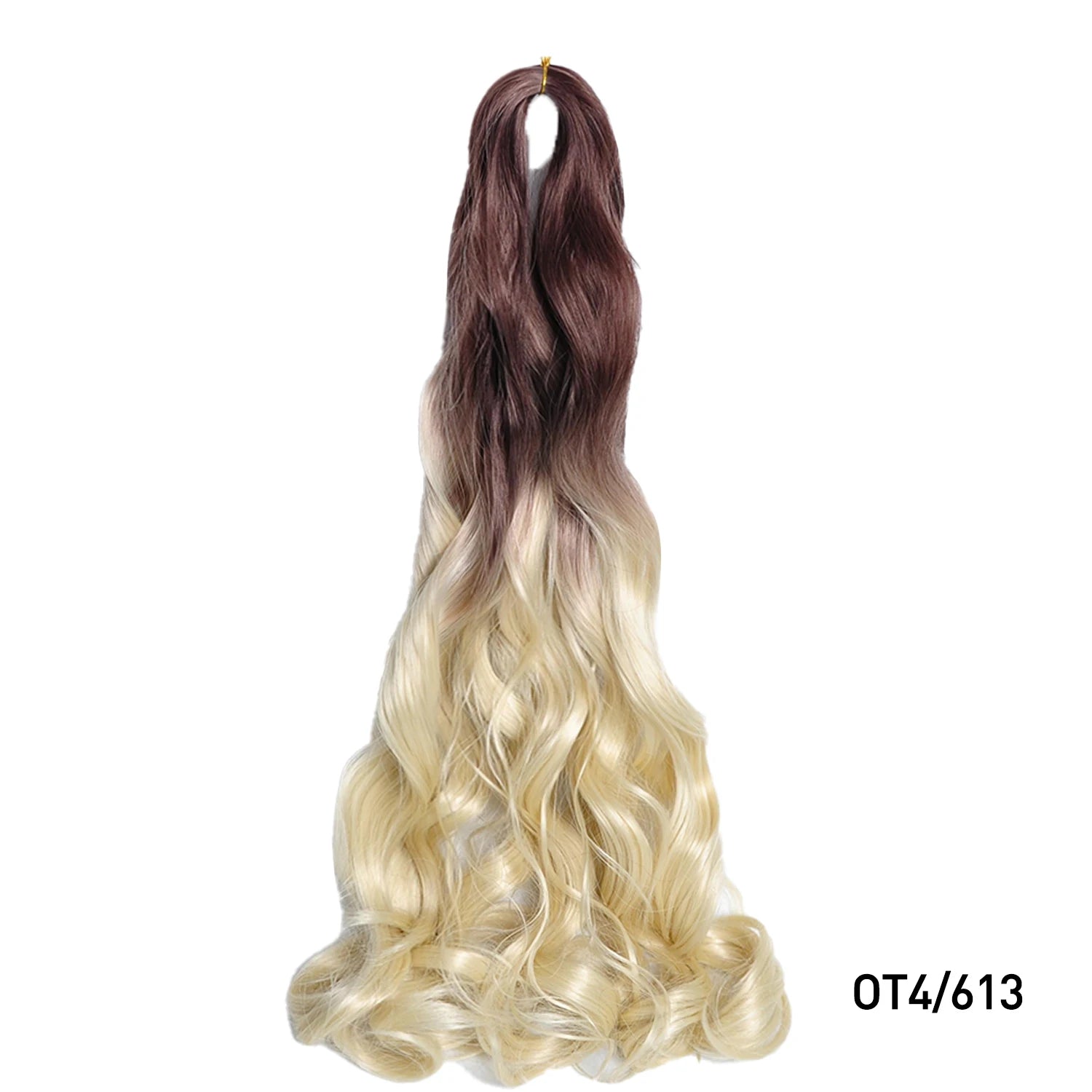 French Curls Braiding Hair Extensions 24Inch Synthetic Curl Hair Loose Wave Spiral Curl Crochet Hair Braids For Black Women