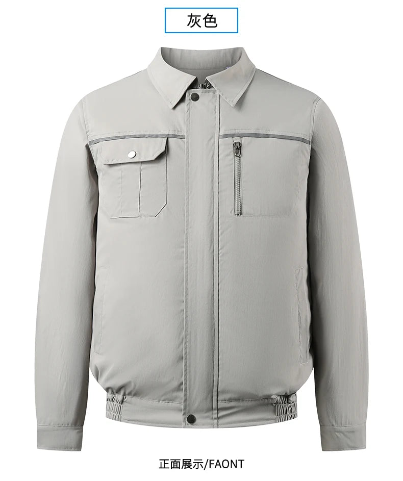 Clothes with fans in summer heatstroke prevention and cooling air conditioning men's clothing refrigeration work Outdoor Jacket