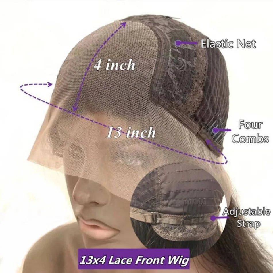 13x4 Silk Base Wig Deep Parting Human Hair Straight Wigs Human Hair Lace Front Wig 13X4/13X6 Wig/Silk Base/ 360 Full Lace Wig