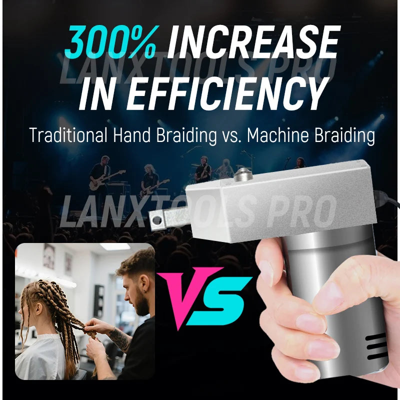 Electric Hair Braider Machine Dreadlock Maker Machine DIY Hair Braider Machine Automatic Braider Salon & Home Use