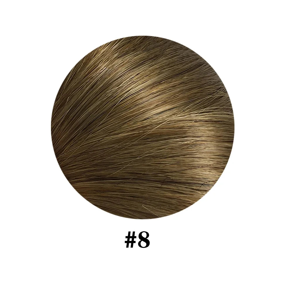Straight Ponytail 100% Real Human Hair Drawstring Ponytail Clip In Hair Extensions Brazilian Virgin Natural Black Clips Ponytail