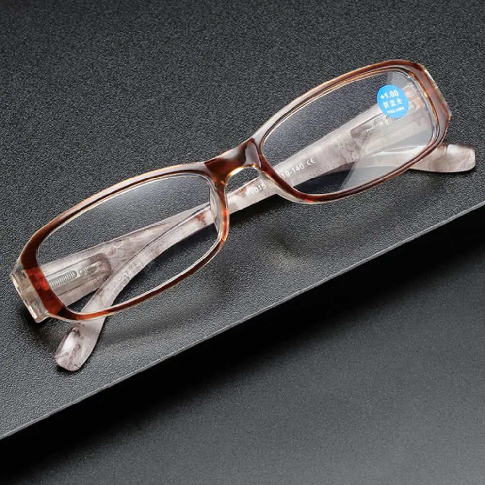 Fashion Anti-Blue Light Reading Glasses for Women Ultra-Light Eye Protection Flowers Comfortable Eyeglasses Diopter +100~+400