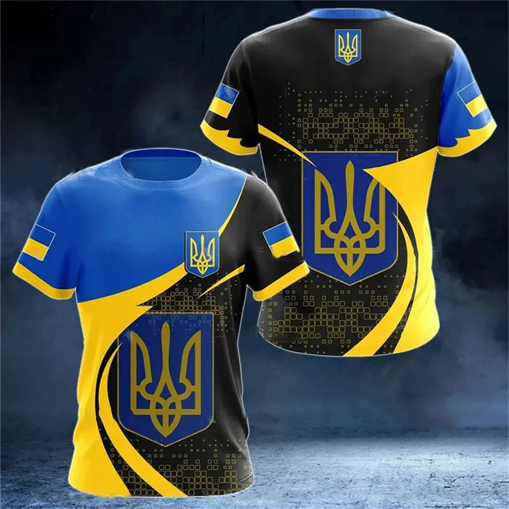 Country National Flag Camouflage Graphic T Shirt for Men Clothing Russia Eagle Emblem Camo T-Shirt Spain Forest Combat Tee Shirt