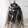 Premium Cashmere Plaid Scarf - Blend of Classic Charm & Modern Elegance