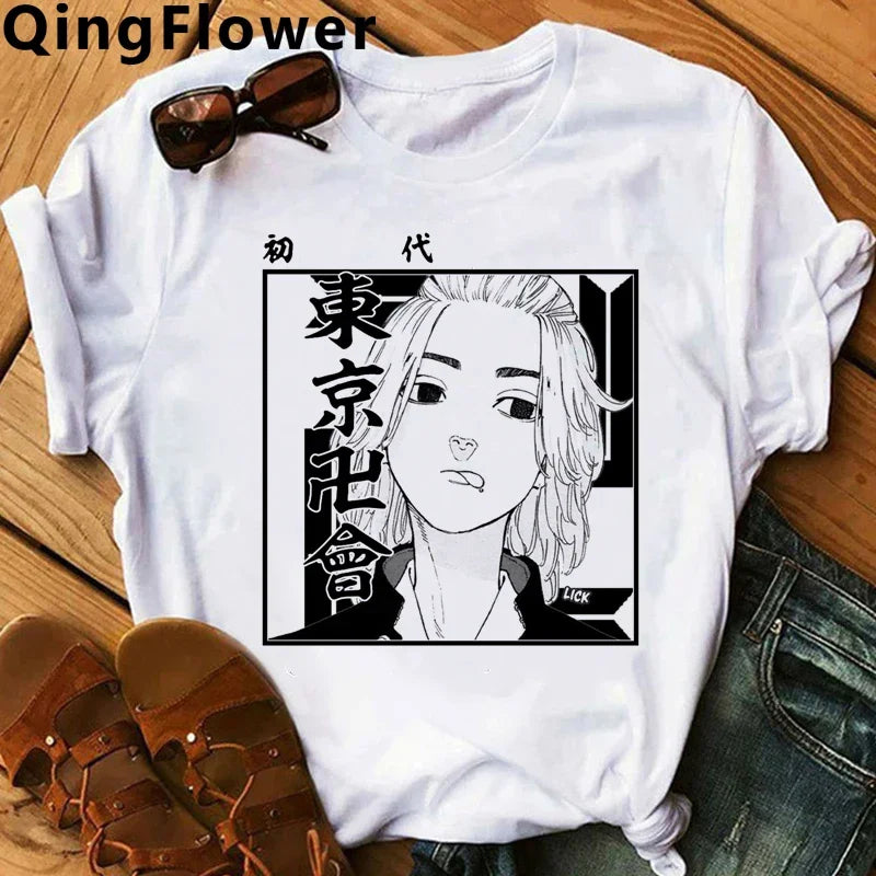 Hot Japanese Anime Tokyo Revengers T Shirt Men Chifuyu Matsuno Graphic Tees Anime T-shirt Unisex Summer Tops Tshirt Male