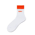 Socks Men Calcetines Hombre Basketball Socks Meias Masculina Casual Fashion Cotton Sock Sweat Sport Middle Tube Letter Socks