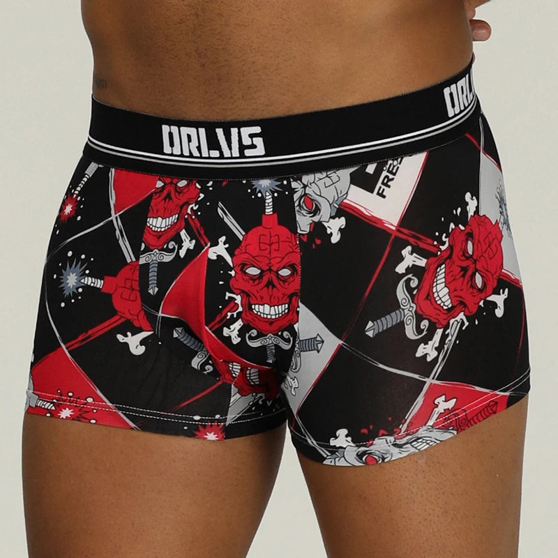 ORLVS Brand Men Underwear Boxer cotton mens underpants male panties  shorts U convex pouch for gay breathable calzoncillo hombre