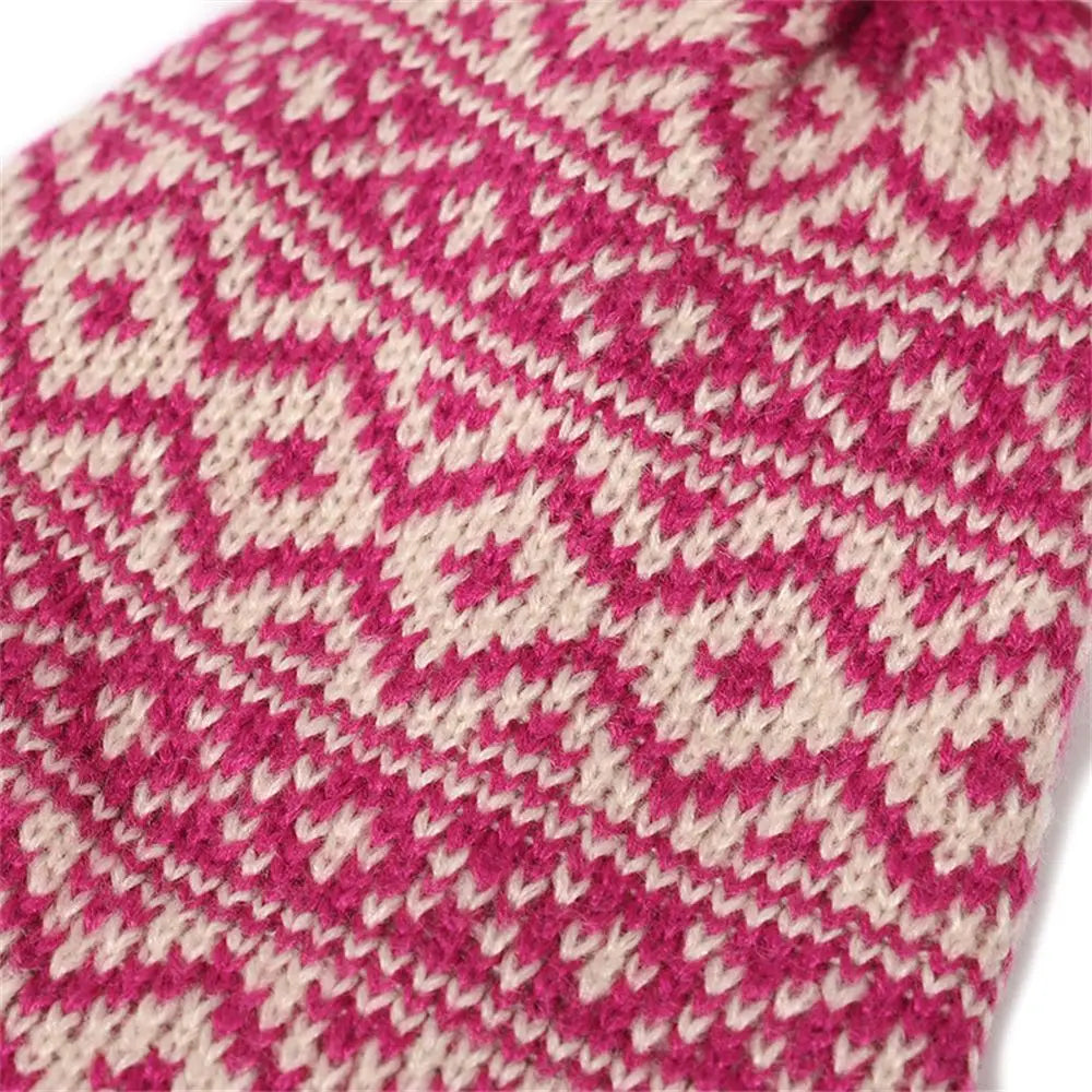 Ourdoor Winter Warm Mens Pom Pom Hat Knitted Beanie Cap Cable Bobble Hat Pom Wooly Cap