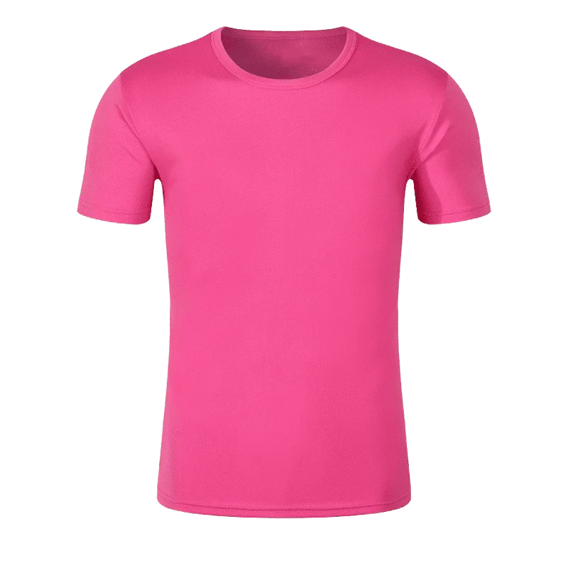 Round Neck T-Shirt 1 Piece Black Ultra-Light Men Quick Drying Breathable Sweat-Absorbent Shirt Suitable for Fitness Gym and Ru