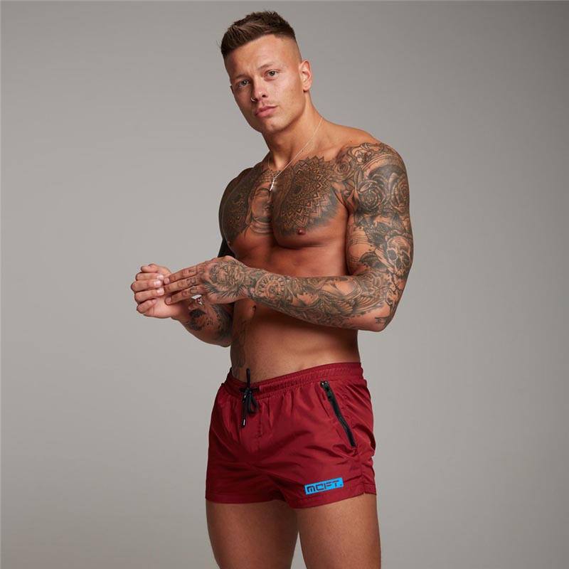 Men's Sports Running Fitness Casual Three-quarter Pants Summer Breathable Quick Dry Shorts Gym Bodybuilding Muscle Sweatpants