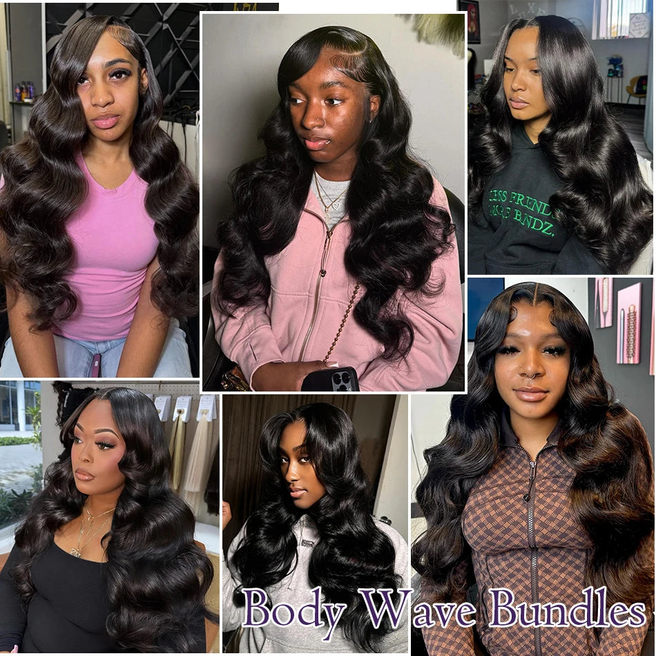 Brazilian 30 36 Inch Body Wave Bundles Burmese Raw Human Hair Bundles Extensions Unprocessed Water Wave Hair 1 3 4 Bundle