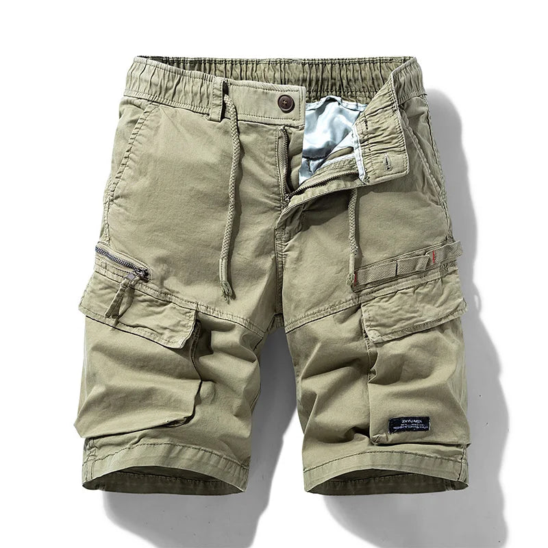 2024 New Summer Men Cotton Cargo Camouflage Shorts Men Clothing Casual Breeche Bermuda Beach Jogger Shorts Male Hot Dropshipping