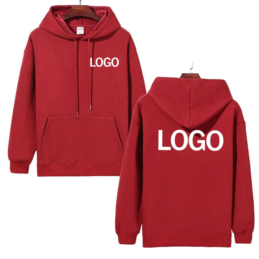 Heavy men's and women's autumn and winter sweatshirts, 500g velvet warm hoodies, customise your logo, casual fashion sweatshirts