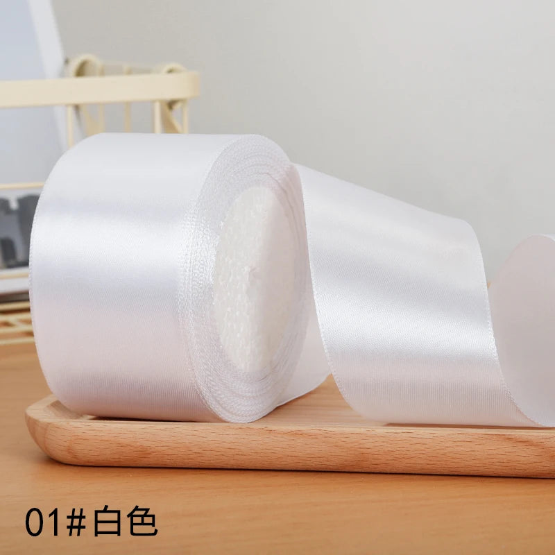 22meters/roll 5cm Silk Satin Ribbons Crafts Bow Handmade DIY Gift Packaging Wrap Party Wedding Decorative Clothing Accessories