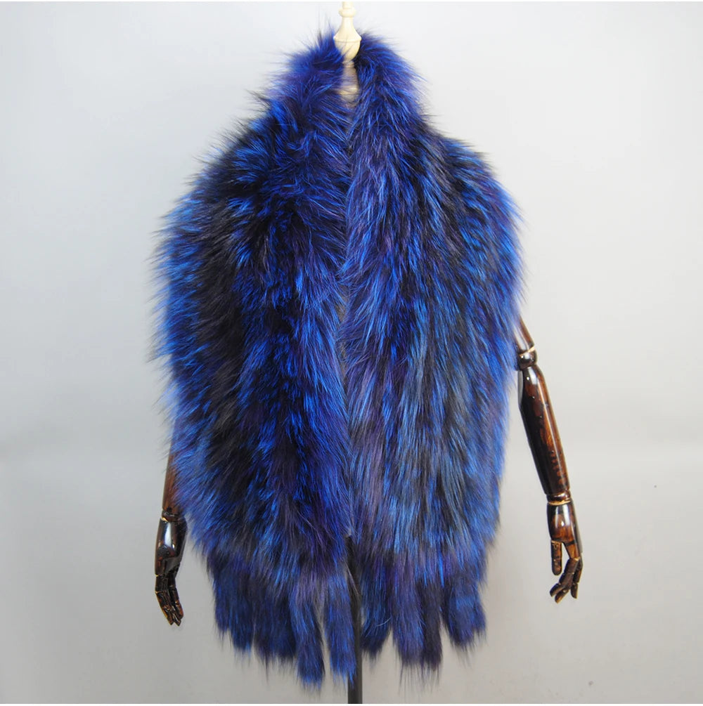 Hot Sale Genuine Fox Fur Shawl For Women Real Natural Fox Fur Female Capes And Wraps For Wedding Bride Winter Warm Outwear Scarf