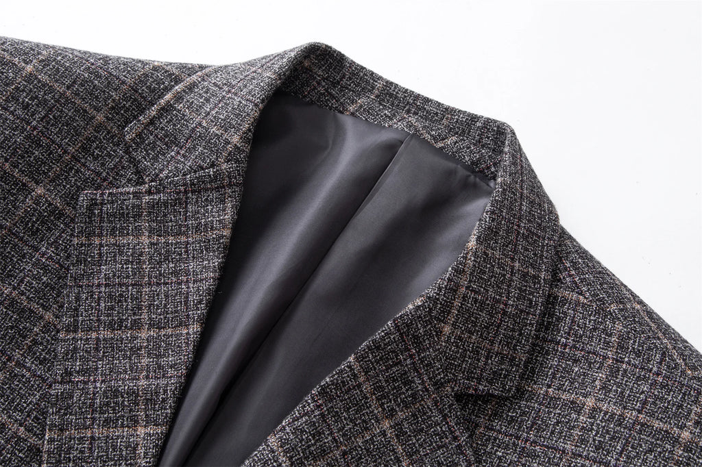 Middle-Aged Men's Business Casual Suit Father's Day Gift Wedding Formal Lightweight Suit Men's 35-60 Years Old Large Size Thin Top Men's Middle-Aged and Elderly Jacket