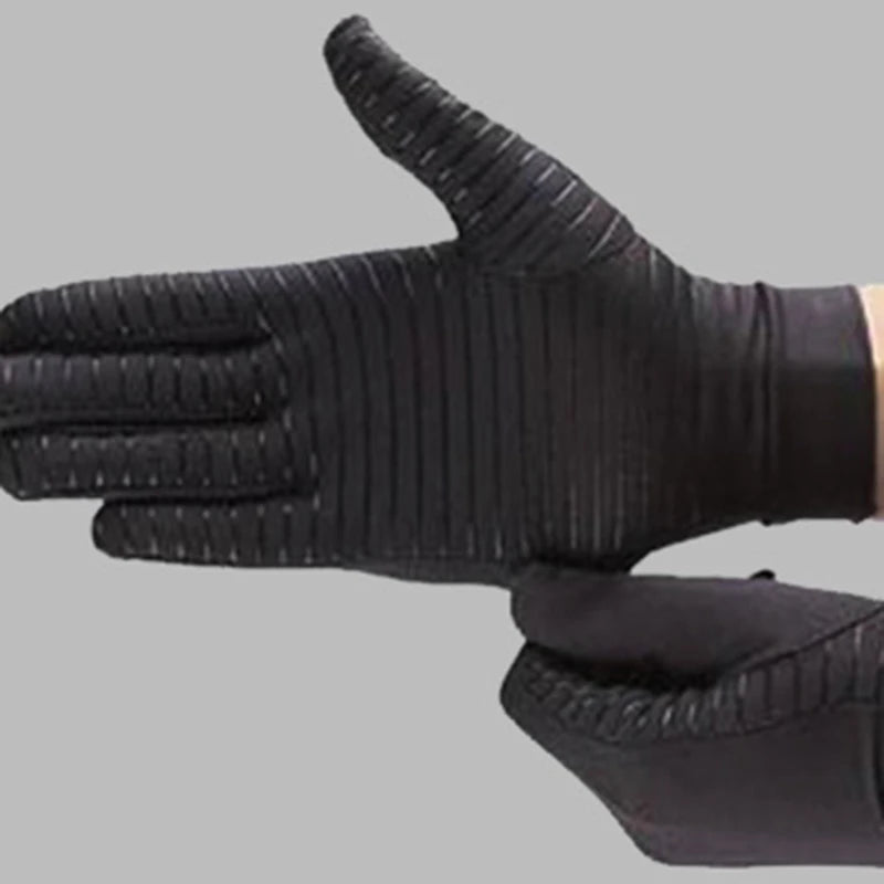Copper Compression Arthritis Gloves Protect Hand Wrist Support Non-Slip Unisex Mitten Finger Joint Outdoor Effective Pain Relief
