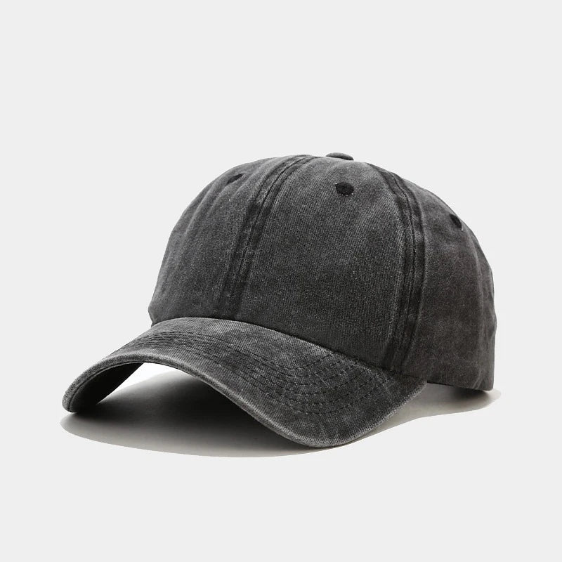 2025 New Spring Summer Cap Washed Cotton Baseball Cap Men Women Casual Adjustable Outdoor Trucker Hat Snapback Casquette