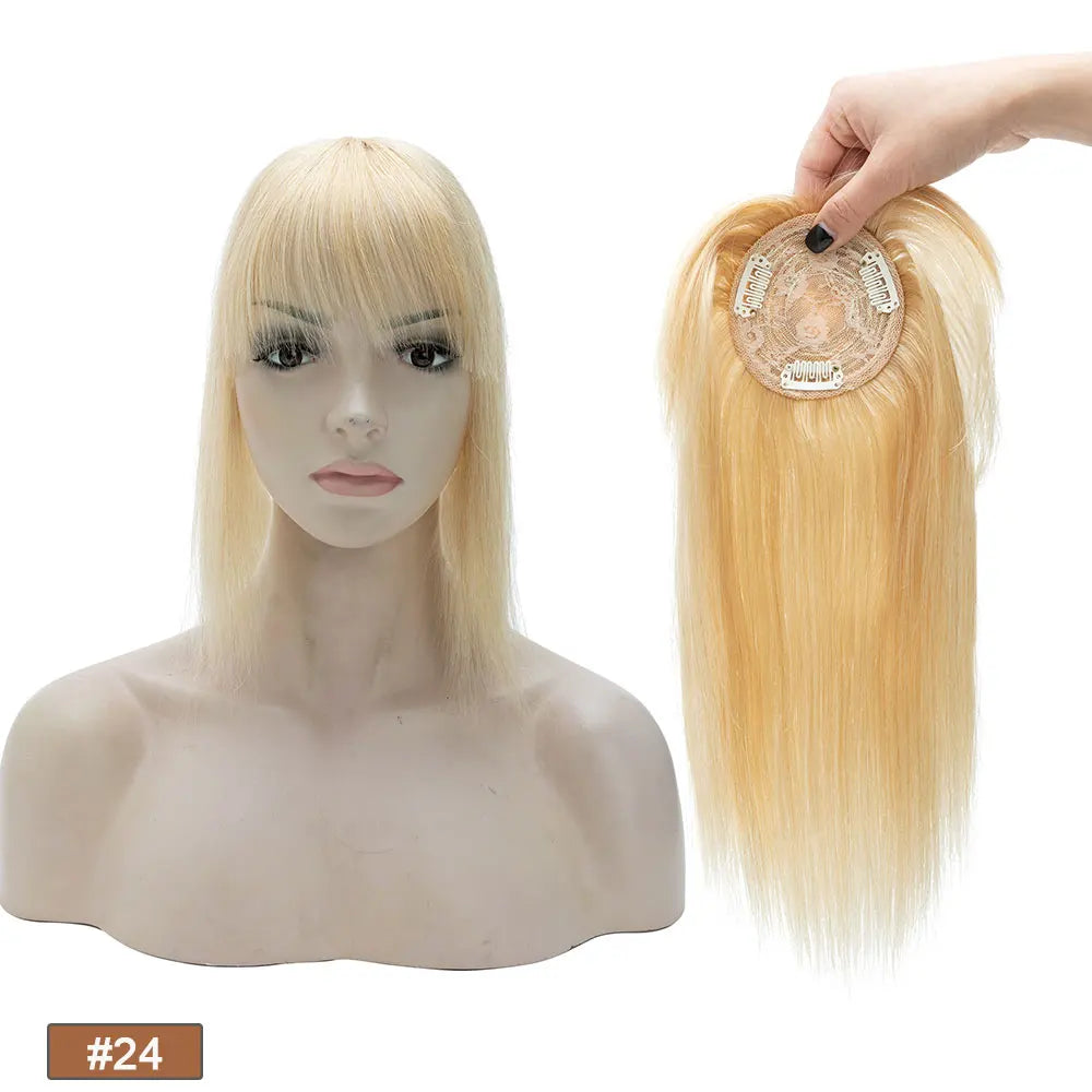 Rich Choices Women Topper 8.5x8.5cm Hair Toppers Natural Hair Clip In Wigs 100% Human Hair For Women Hairpiece