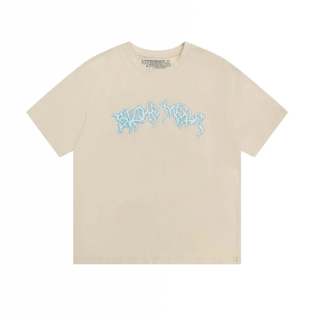 2023 New Summer Cactus Jack Letter Embroidery Short Sleeve Tees Men's Streetwear Crew Neck Cotton Tshirts Y2K Unisex Tank Tops