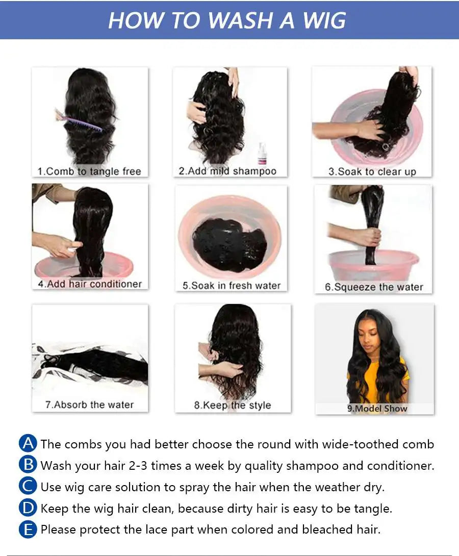 30Inch Straight Human Hair Wigs for Women 13x6 HD Transaparent Lace Frontal Wig Multi Parting Pre Plucked Indian Raw Hair Wig