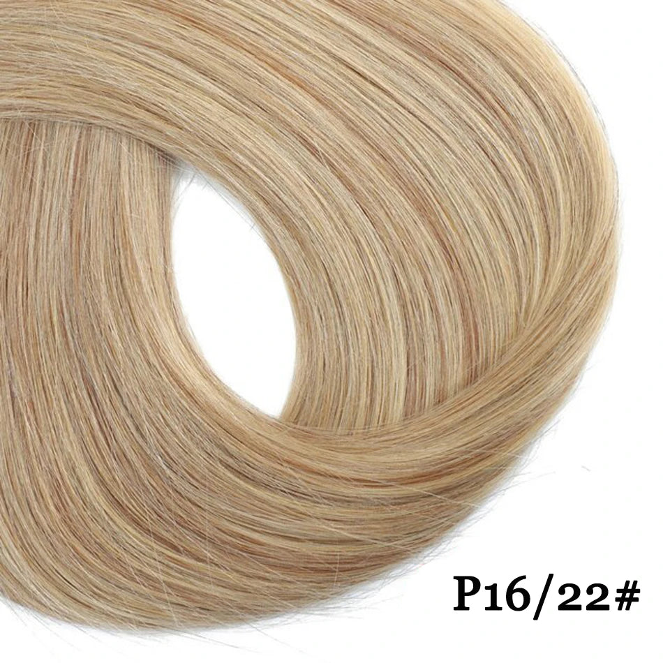 3/4 Human Hair Half Wig Machine Made Straight Long Hair 14-28inch Brazilian Remy Hair Half Head Wigs For Women Cover White Hair
