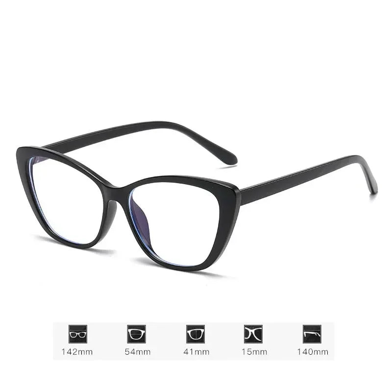 Cat Eye Clear Lens Presbyopia Glasses Retro Gradient Butterfly Frame Reading Glasses Blue Light Blocking Eye Protection Eyewear