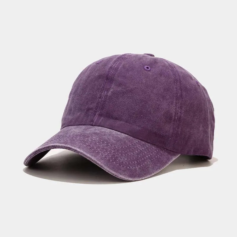 2025 New Spring Summer Cap Washed Cotton Baseball Cap Men Women Casual Adjustable Outdoor Trucker Hat Snapback Casquette