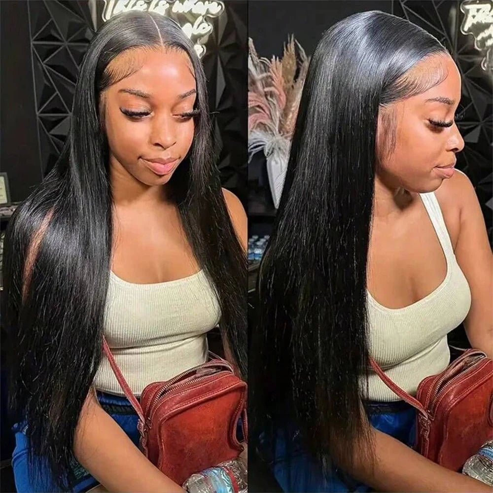 13x6 Lace Front Human Hair Wigs 30 Inch Straight Human Hair Wigs Transparent Brazilian Wigs Human Hair For Women Pre Plucked