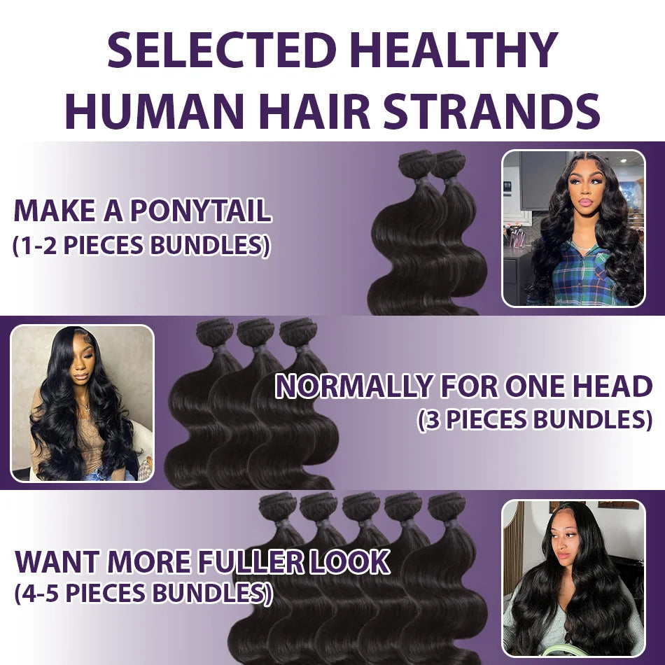 Brazilian 30 36 Inch Body Wave Bundles Burmese Raw Human Hair Bundles Extensions Unprocessed Water Wave Hair 1 3 4 Bundle