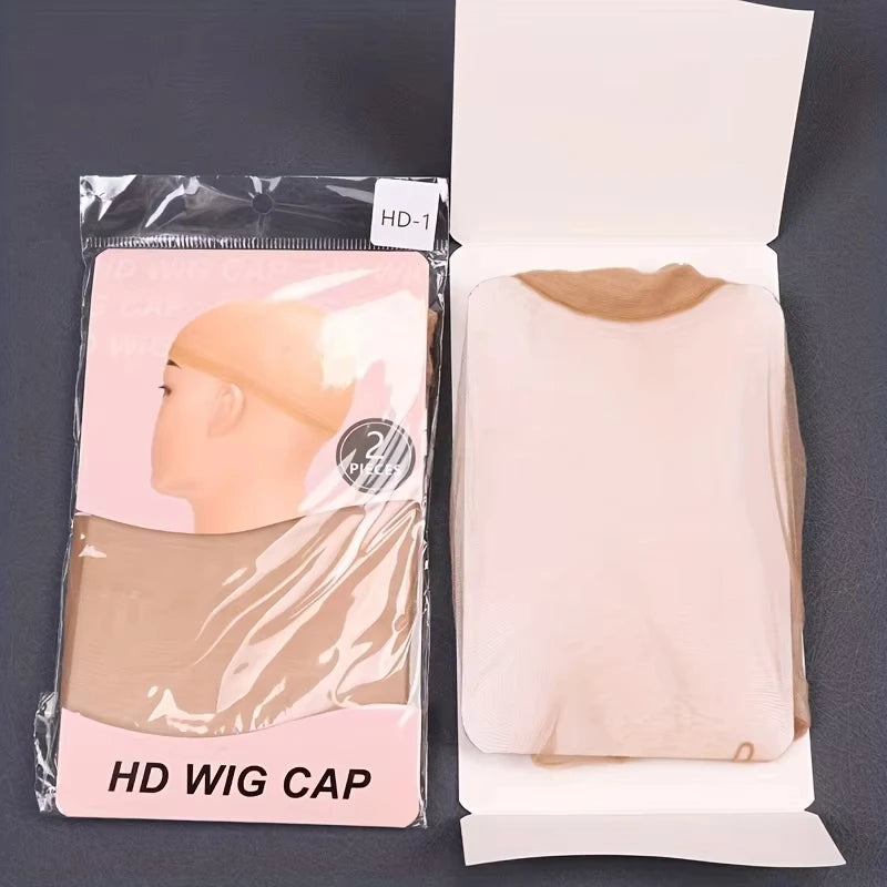 10 Pcs HD wig cap Transparent HD wig cap Stocking cap Transparent wig cap Thin nylon cap Lace side ladies wig accessories