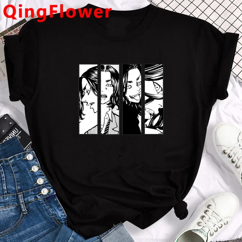 Hot Japanese Anime Tokyo Revengers T Shirt Men Chifuyu Matsuno Graphic Tees Anime T-shirt Unisex Summer Tops Tshirt Male