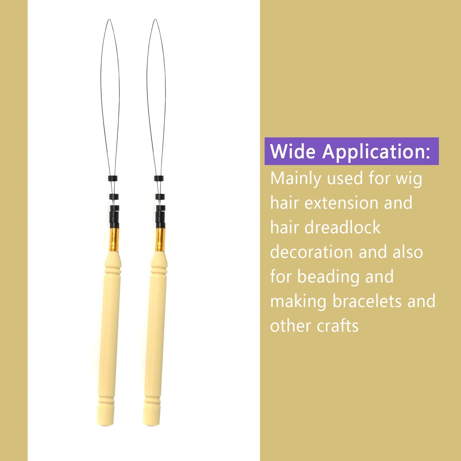 5 pcs micro rings loop tool loop threader pulling needle used with hair plier  beads for hair extension tools crochet hook loops