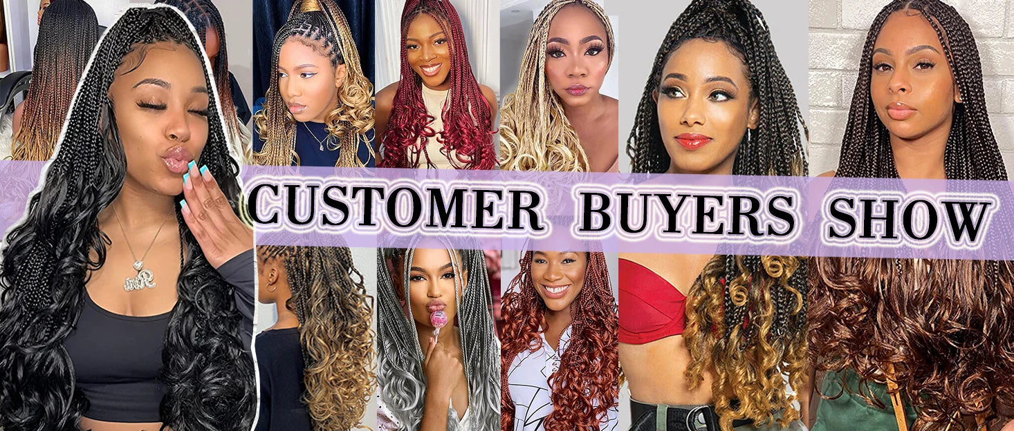 24 18 14 Inches French Curly Crochet Braids New Goddess Box Braids Bouncy French Curl Braid Hair Crochet Synthetic Braiding Hair