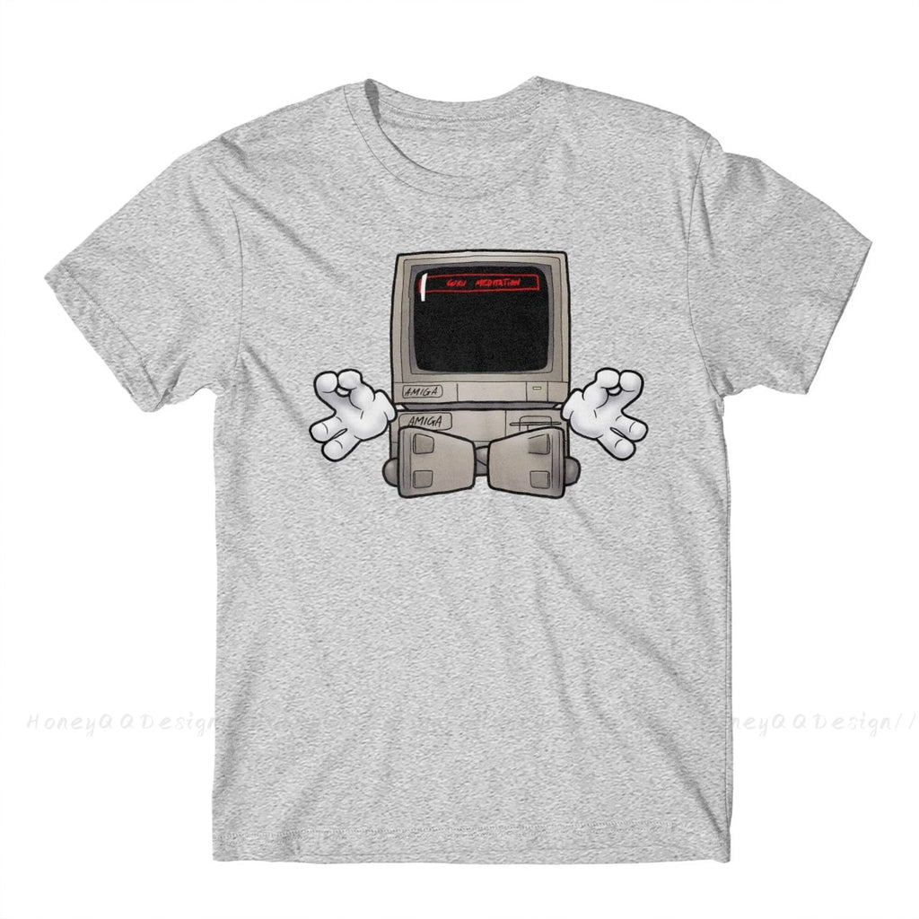 Top Quality Clothing Amiga 500 T-Shirt For Men Unisex Commodore Amiga Guru Meditation #2 Shirt Fashion Short Sleeve Oversize