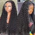 34 40 Inch 13x4 HD Transparent Deep Wave Lace Frontal Wig 210% Density 13x6 Water Curly Lace Front Human Hair Wigs For Women