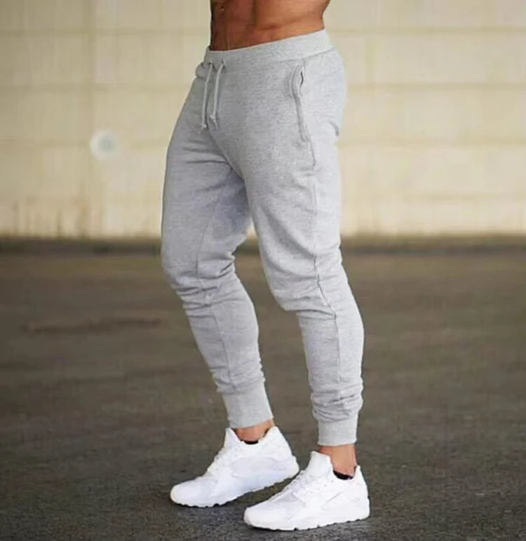 Men's Casual Sports Pants with Drawstring & Letter Print High Quality Fabric Slight Stretch Loose Fit for Spring Autumn Outdoor