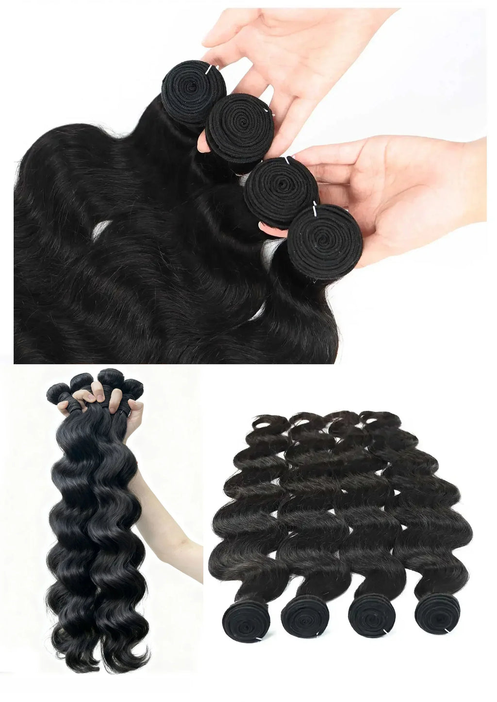 Brazilian 30 36 Inch Body Wave Bundles Burmese Raw Human Hair Bundles Extensions Unprocessed Water Wave Hair 1 3 4 Bundle