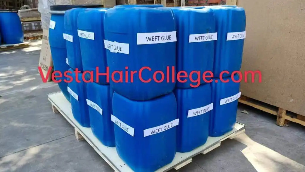 Mini bottle Transparent Hair Weft Glue for Making Repairing Machine Made Blonde Hair Weft No Shedding